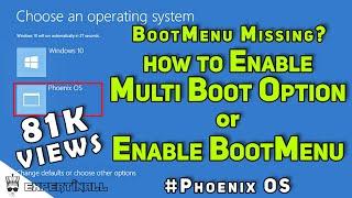 Multi Boot Option Enable | Dual Boot | Bootmenu | Phoenix OS | ExPertInAll