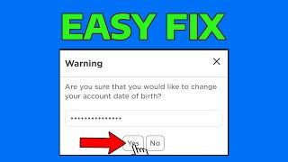 How To Change Roblox Birthday if Under 13 Change Date of Birth (2024)