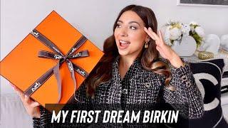 FINALLY! My First Hermes Birkin 25 Unboxing!  The Most Beautiful Colour & How I Got It With SACLÀB