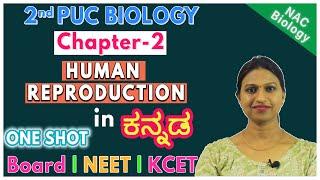 Human Reproduction Class 12 in Kannada | 2nd PUC | NEET | KCET