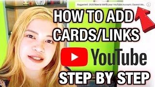 How to add Clickable Links/ Cards to a Youtube Video | Step by Step