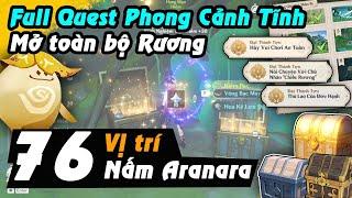 Chi tiết 76 Vị trí Nấm Aranara chia từng khu vực dễ tìm - Mở full Rương Full Quest Phong Cảnh Tĩnh