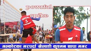 Kushman thapa magar volleyball player from galkot nepal | Nepali volleyball | Mix Tv Nepal