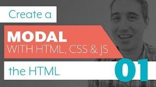 How to create a modal with HTML, CSS & JS - Part 1: HTML