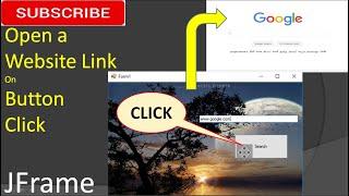open a website link on button click in JFrame