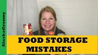 Food Storage Mistakes...How To Avoid Prepper Pantry Disasters