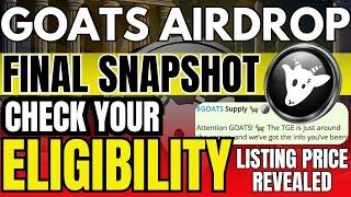  Goats Airdrop Update: Conversion Ratio Explained & Price Prediction Inside! 