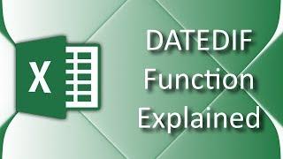 How to use DATEDIF function in Excel 2016