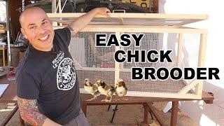 DIY Chick Brooder Design - Raise Baby Chickens Outdoors Easy