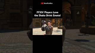 The new Shake Drink Emote is EVERYWHERE | #ffxiv #finalfantasy14 #finalfantasyxiv