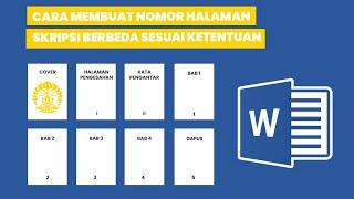 Cara Membuat Nomor Halaman Skripsi Berbeda Posisi Otomatis di MS Word  (Romawi & Angka Biasa)