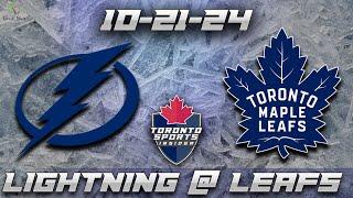 10-21-24 Tampa Bay Lightning vs Toronto Maple Leafs LIVE Game Audio | NHL Stream Gamecast & Chat