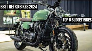 Top 6 Best Retro Style Bikes In India 2024|Retro Best Bikes 2024|Budget Retro Style Bikes In India