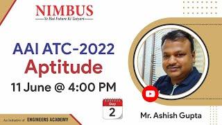 AAI ATC-2022 | Junior Executive | Aptitude | Free Online Classes | Live Session