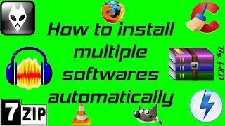 How to install multiple softwares automatically with Universal silent switch finder & Command prompt