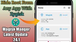 how to hide root in magisk 24 | hide root with Zygisk | Hide Root From apps