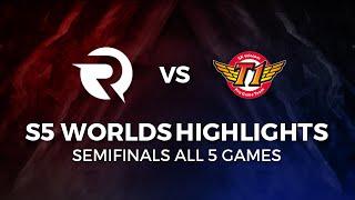 SKT vs ORIGEN Highlights All games Semi-Final | SKT T1 vs ORIGEN 2015 LoL World Championship