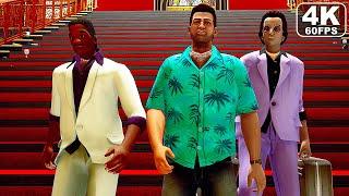 GTA VICE CITY REMASTERED All Cutscenes Full Movie (4K 60FPS)