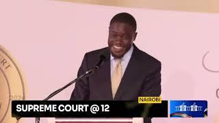 Sakaja CRACKS up Ruto and supreme court judges with hilarious story about Tatu city investor