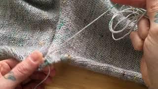 Mattress Stitch on Purl Side of fabric