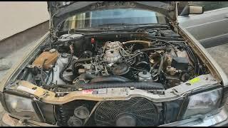 Mercedes w126 500SEC M117 engine - first start after the overhaul