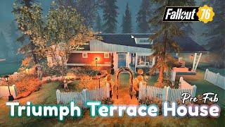 Triumph Terrace Track House PreFab | Complete Showcase #fallout76