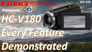 HC V180 Every Feature Demonstrated &Test Footage - Panasonic HD Camcorder (Saturn V Moon Rocket)