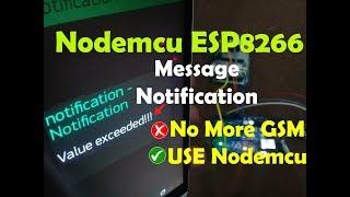 Arduino Project: Nodemcu ESP8266 notification message & real time monitoring using Blynk application