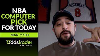 NBA Computer Pick for Today – OddsTrader Betting Tools by Jefe Picks (Mar. 27th)