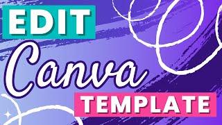 How To Edit Canva Template