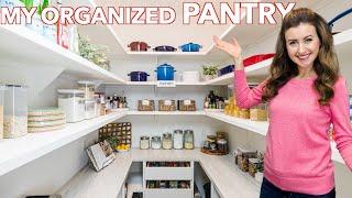 My Kitchen Pantry Tour!  PANTRY ORGANIZATION IDEAS