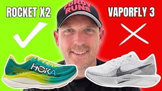 Incredible Speeds: Nike Vaporfly Next% 3 vs Hoka Rocket X2