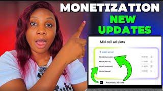 Get Ready For Change,YOUTUBE Newest MONETIZATION Update.