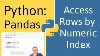 How to Access Rows by Numeric Index in Pandas (Python)