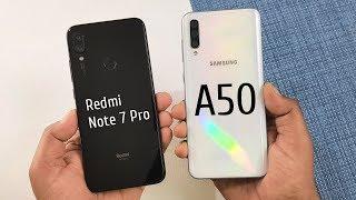 Redmi Note 7 Pro vs Samsung A50 SpeedTest & Camera Comparison