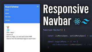 How to build a responsive navigation bar using TailwindCSS & ReactJS