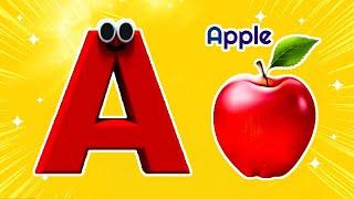 Phonics Song 2 With Two Words in 3D - A For Apple - Abc Alphabet Songs With Sounds For Giligilis