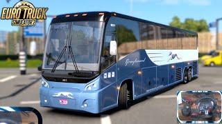 Euro Truck Simulator 2 | MCI-J4500 Bus Thrilling Fast Ride | Logitech g29 Gameplay