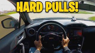 POV HARD PULLS on E85 in my TURBO FRS!! (SOUNDS INSANE)