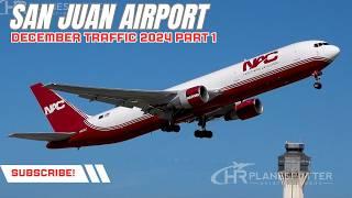 SJU Airport December Traffic Rush | Spectacular Arrivals & Takeoffs (Part 1)