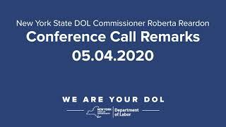 Statement by NYS DOL Commissioner Roberta Reardon 05/04/2020