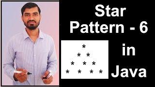 Star Pattern  - 6 Program (Logic) in Java by Deepak