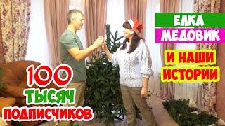 ЮБИЛЕЙНЫЙ ВЫПУСК! 100 тыс. Подписчиков! Торт МЕДОВИК и Новогодняя ёлка!