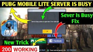 Fix Server Is Busy Please Try Again Later Error Code restrict area Pubg Mobile LiteServer is busy