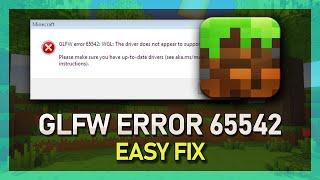 Fix Minecraft GLFW Error 65542: WGL The Driver Does Not Appear To Support OpenGL