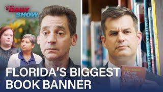 Michael Kosta Meets the No. 1 Book Banner in Florida | The Daily Show