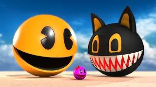 PACMAN VS MONSTER VS CARTOON CAT VS ROBOT PAC 45