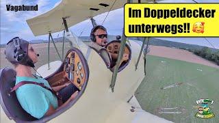 Mit dem Doppeldecker Vagabund fliegen | Faszination Ultraleichtflugzeug