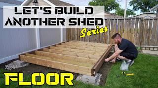 How to build a floating shed foundation // Great for uneven yards and flat ones too!