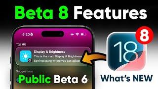 iOS 18 (Public Beta 6) Beta 8 Update Release: What's New Features?